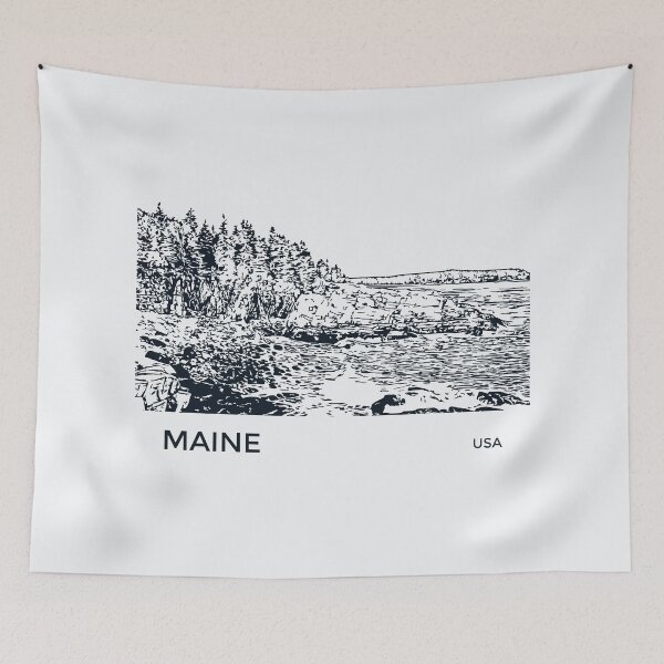 Artikelvorschau, Maine USA entworfen und verkauft von Lakeric Cityscapes.
