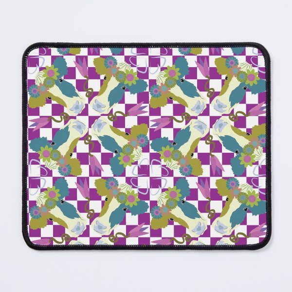 Item preview, Happy Holsteins Teal & Olive on Purple Checkered designed and sold by Digitalmyth's Designs.