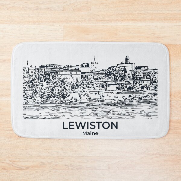 Item preview, Lewiston - Maine designed and sold by Lakeric Cityscapes.