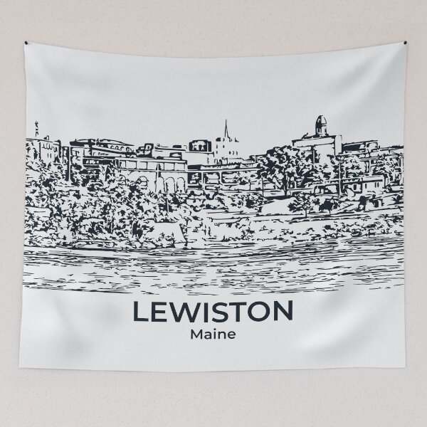 Item preview, Lewiston - Maine designed and sold by Lakeric Cityscapes.