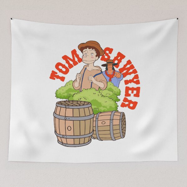 Item preview, Tom Sawyer 80s Cartoon Art – Colorful Retro Animation Nostalgia designed and sold by WolfHowl1.