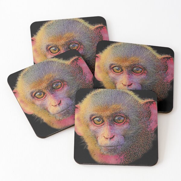 Item preview, Vibrant Macaque Portrait designed and sold by Massimo Righi.