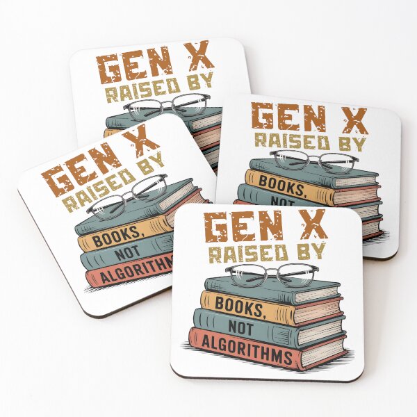 Item preview, Gen X Raised by Books Not Algorithms Retro Illustration designed and sold by VibranPalette.