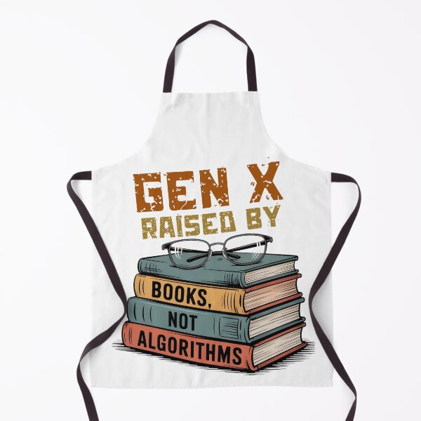 Item preview, Gen X Raised by Books Not Algorithms Retro Illustration designed and sold by VibranPalette.