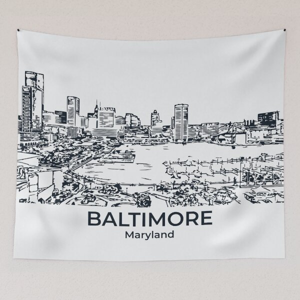 Item preview, Baltimore - Maryland designed and sold by Lakeric Cityscapes.