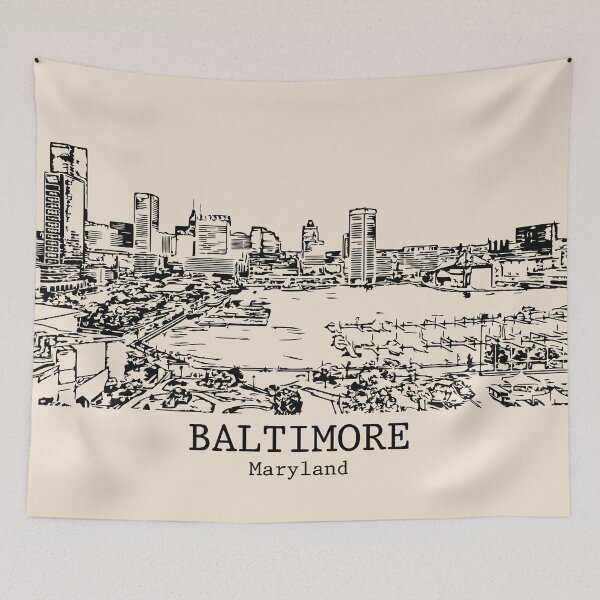 Item preview, Baltimore - Maryland designed and sold by Lakeric Cityscapes.