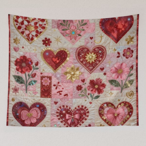 Item preview,  A Vibrant Valentine's Day Themed Quilting Pattern - Patchwork Lovers designed and sold by Wiss2Arts.
