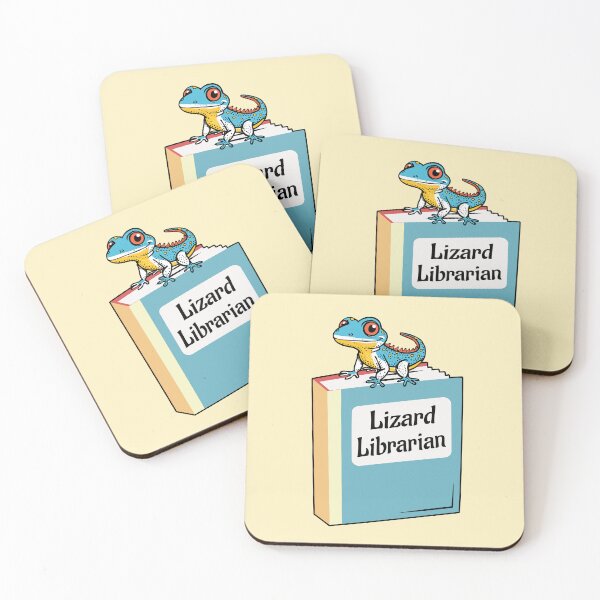 Item preview, Lizard Librarian Funny Bookworm designed and sold by Sachie's Studio.
