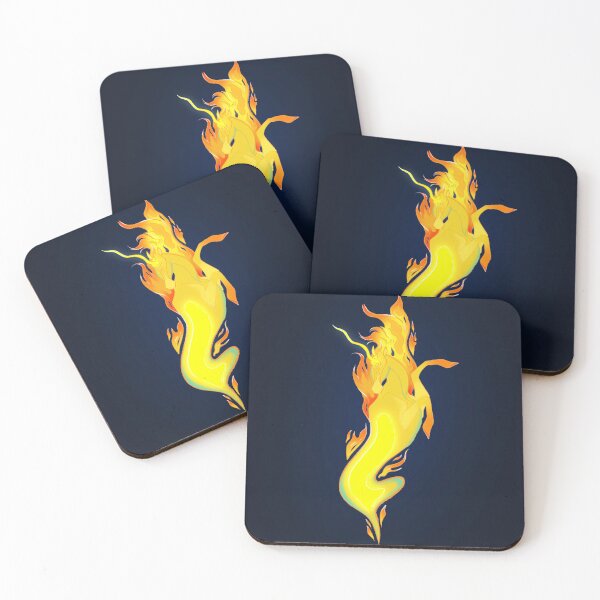 Artikelvorschau, Flammen-Einhorn entworfen und verkauft von MonstrouslyCute.