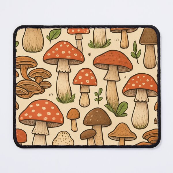 Item preview, Seamless pattern of Mushroom designed and sold by GUNAPRIYAA.