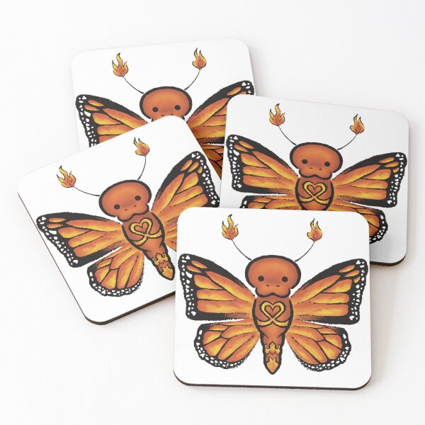 Item preview, fiery monarch butterfly designed and sold by petselkie.