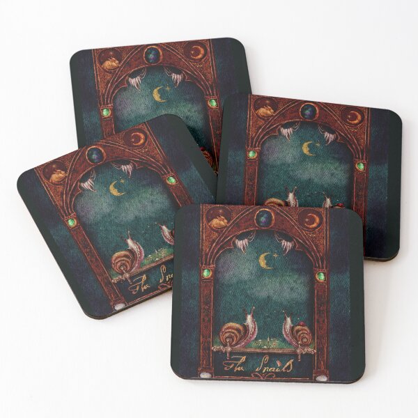 Item preview, Tarot Card Gothic Watercolor The Snails In Illuminated Manuscript Style designed and sold by Monica Laipple.