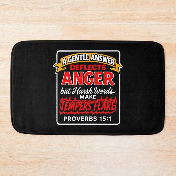 Item preview, Proverbs 15:1 A Gentle Answer Deflects Anger designed and sold by plushism.