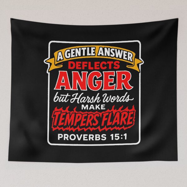 Item preview, Proverbs 15:1 A Gentle Answer Deflects Anger designed and sold by plushism.