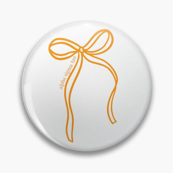 Item preview, Alpha Sigma Tau Orange Bow designed and sold by izzies-designs.