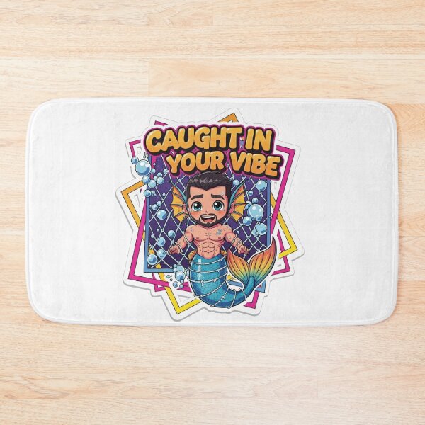Item preview, Muscular Chibi Merman: Caught In Your Vibe designed and sold by Baradreams.