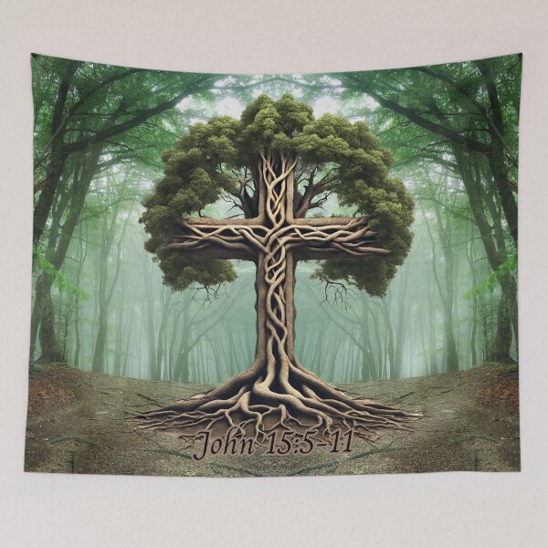 Item preview, John 15:5-11 With Background designed and sold by NDMDesignStudio.