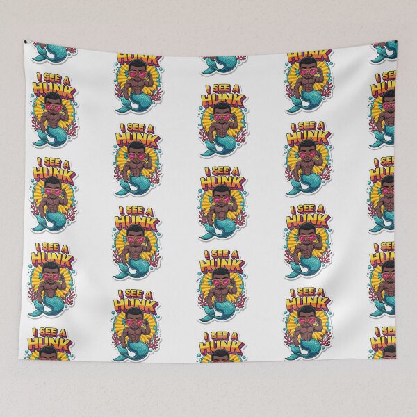 Item preview, Muscular Chibi Merman: Caught In Your Vibe designed and sold by Baradreams.