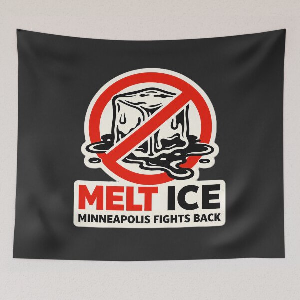 Item preview, Minneapolis Anti-ICE Protest Poster Print designed and sold by PinUpPizzazz.