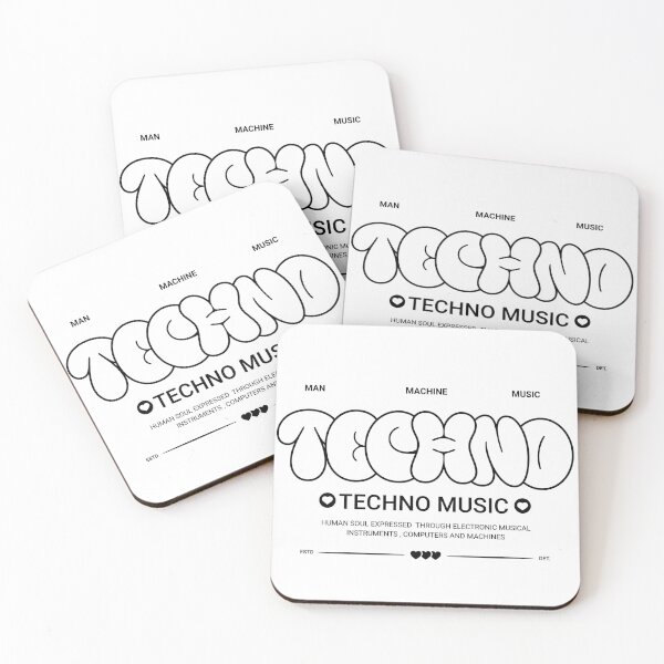 Item preview, TECHNO  - Street Tech Graffiti (Black)  designed and sold by Discothreadz.