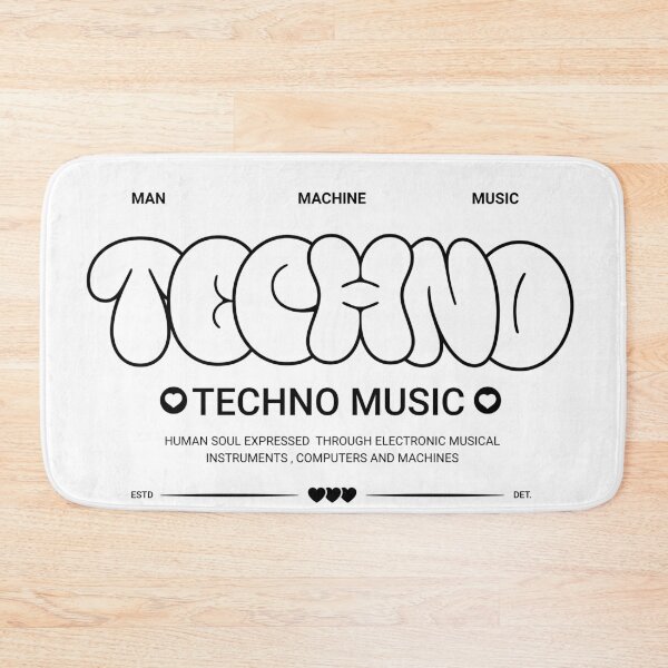 Item preview, TECHNO  - Street Tech Graffiti (Black)  designed and sold by Discothreadz.