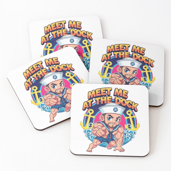Item preview, Muscular Chibi Sailor: Meet Me At The Dock designed and sold by Baradreams.