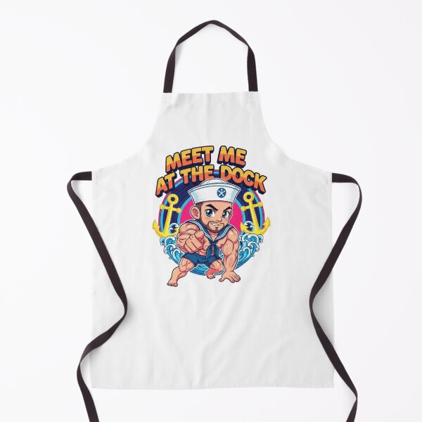 Item preview, Muscular Chibi Sailor: Meet Me At The Dock designed and sold by Baradreams.