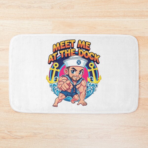 Item preview, Muscular Chibi Sailor: Meet Me At The Dock designed and sold by Baradreams.