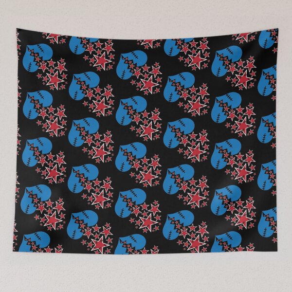 Item preview, Broken Hearts & Stars on Black designed and sold by Digitalmyth's Designs.