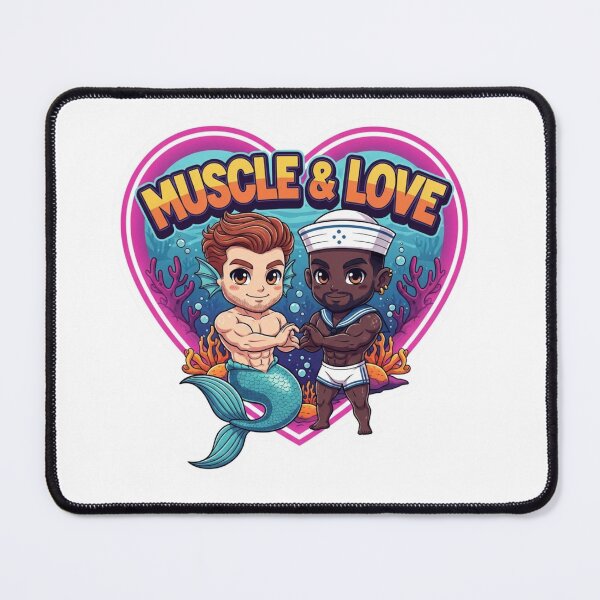 Item preview, Muscle & Love: Bara Merman and Sailor Chibi designed and sold by Baradreams.