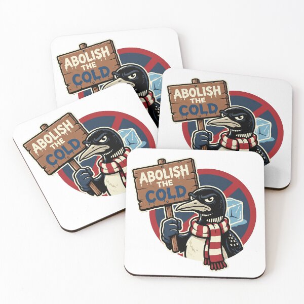 Item preview, Abolish The Cold - Funny Grumpy Loon Winter Protest designed and sold by The Grumpy Pet Club.