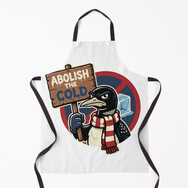 Item preview, Abolish The Cold - Funny Grumpy Loon Winter Protest designed and sold by The Grumpy Pet Club.