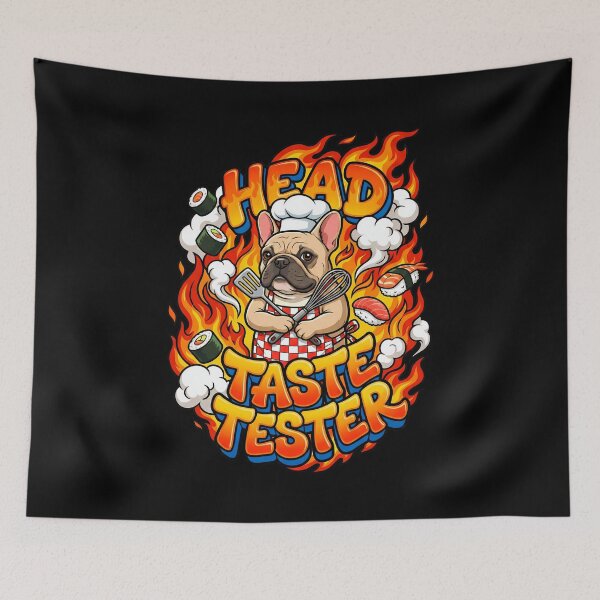 Item preview, French Bulldog Chef Ramen Fire  designed and sold by Tong4130.