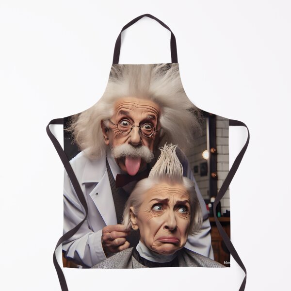 Item preview, Albert Einstein as a Hairstylist designed and sold by MatureProcure.
