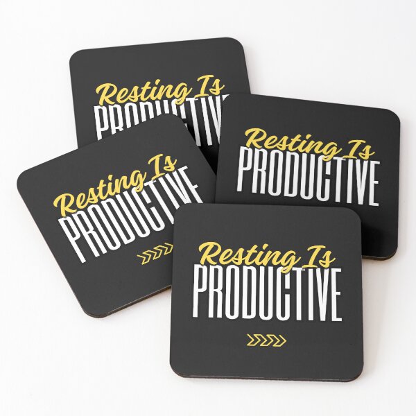 Item preview, Resting Is Productive – Anti Hustle Minimalist Quote designed and sold by ChameraDesign.