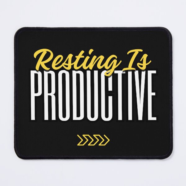 Item preview, Resting Is Productive – Anti Hustle Minimalist Quote designed and sold by ChameraDesign.