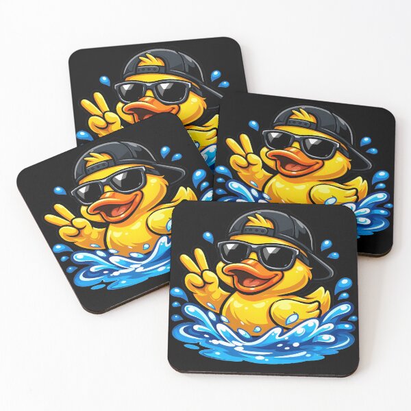 Item preview, Surf Duck in Cap and Sunglasses designed and sold by Clauxel.