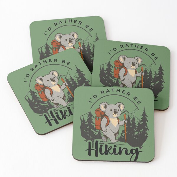Item preview, I’d Rather Be Hiking Koala – Cute Australian Animal Outdoor Art designed and sold by Aritxa.