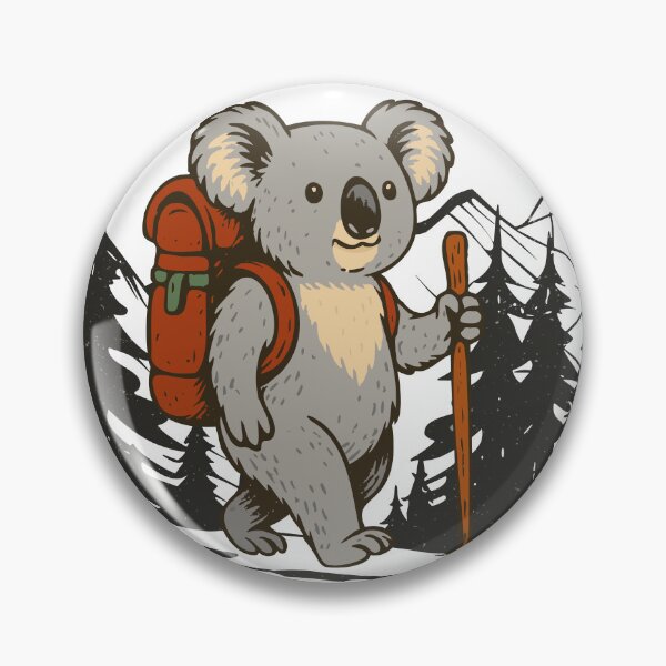 Item preview, I’d Rather Be Hiking Koala – Cute Australian Animal Outdoor Art designed and sold by Aritxa.