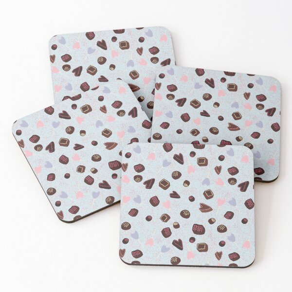 Item preview, Assorted Valentines Chocolates Repeating Pattern  designed and sold by HydrangeaDelMar.