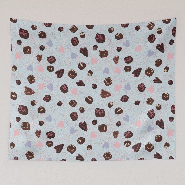 Item preview, Assorted Valentines Chocolates Repeating Pattern  designed and sold by HydrangeaDelMar.