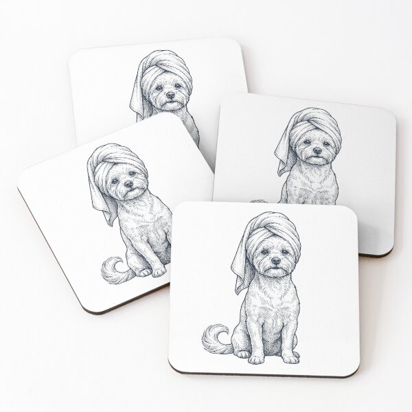 Item preview, Maltese Spa Bath Dog Mom Dad designed and sold by DoodleTortle.