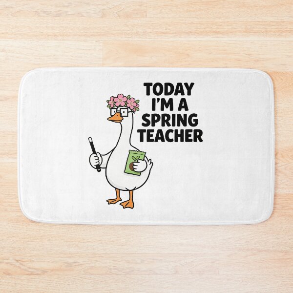 Item preview, Spring Teacher Goose – Cute Flower Crown Classroom Design designed and sold by truongloc246.