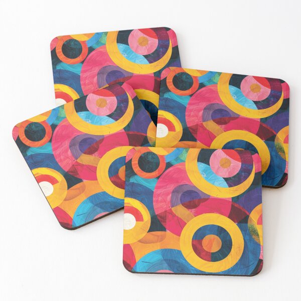 Item preview, Vibrant Abstract Overlapping Circles Pattern designed and sold by DGtaLrtcom.