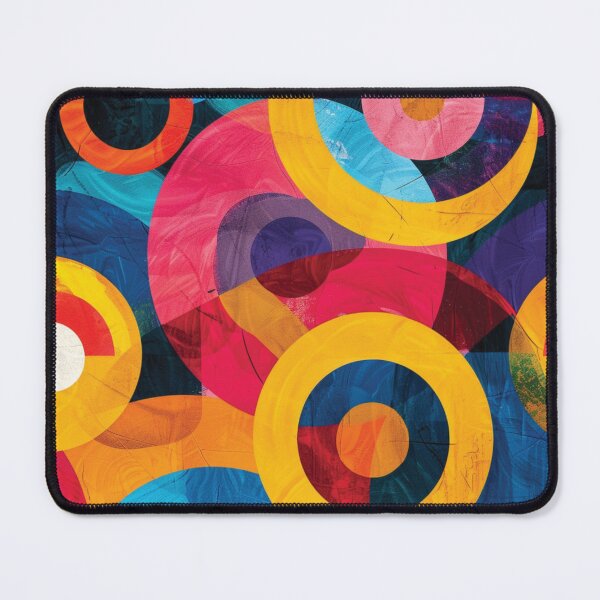 Item preview, Vibrant Abstract Overlapping Circles Pattern designed and sold by DGtaLrtcom.