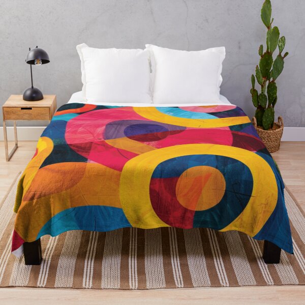 Item preview, Vibrant Abstract Overlapping Circles Pattern designed and sold by DGtaLrtcom.