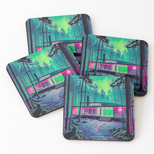 Item preview, Retrowave Sci-Fi Modern House designed and sold by texdeath4life.