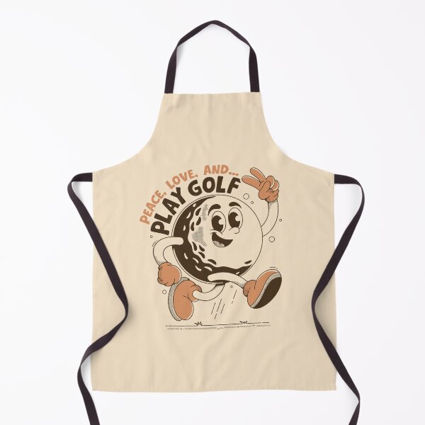 Item preview, Peace Love Golf Funny Retro Golf Ball Character designed and sold by adipra.