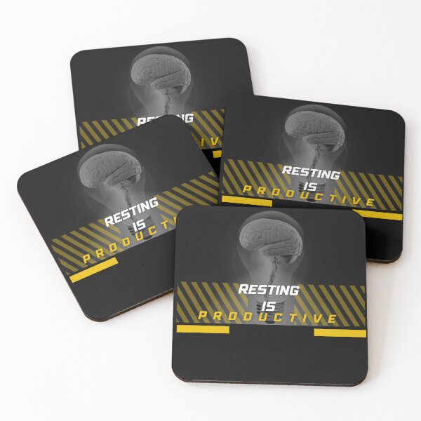 Item preview, Resting Is Productive – Anti Hustle Minimalist Quote designed and sold by ChameraDesign.