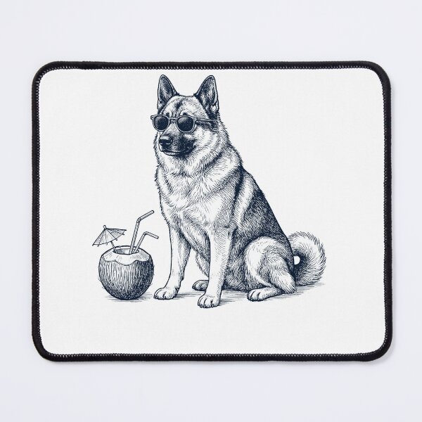 Item preview, Norwegian Elkhound Vacation Dog Lover Gift designed and sold by DoodleTortle.